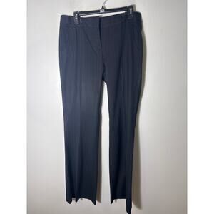 BCBG Black W Blue Pin Stripe Pants Sz 8
